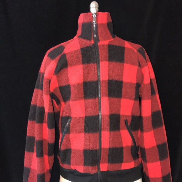 Columbia Other - Vintage COLUMBIA Fleece JacketFull Zip Men’s Sz M Red/Black Hunting Made in USA